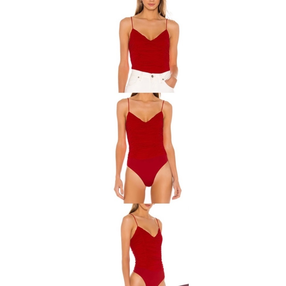 Revolve LOVERS & FRIENDS Red Alexis Bodysuit size Medium
